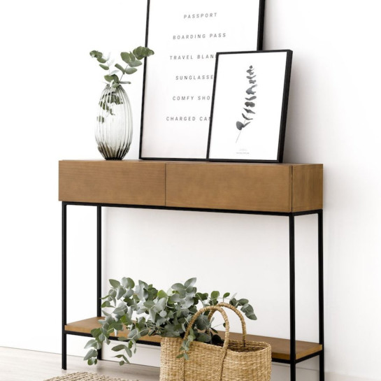 Kenay Home Consola Negra/hazelnut