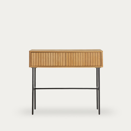 Kenay Home Consola Roble 2 Cajones