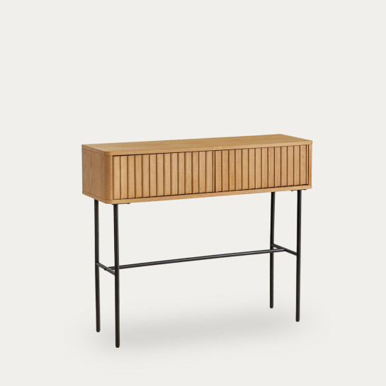 Kenay Home Consola Roble 2 Cajones