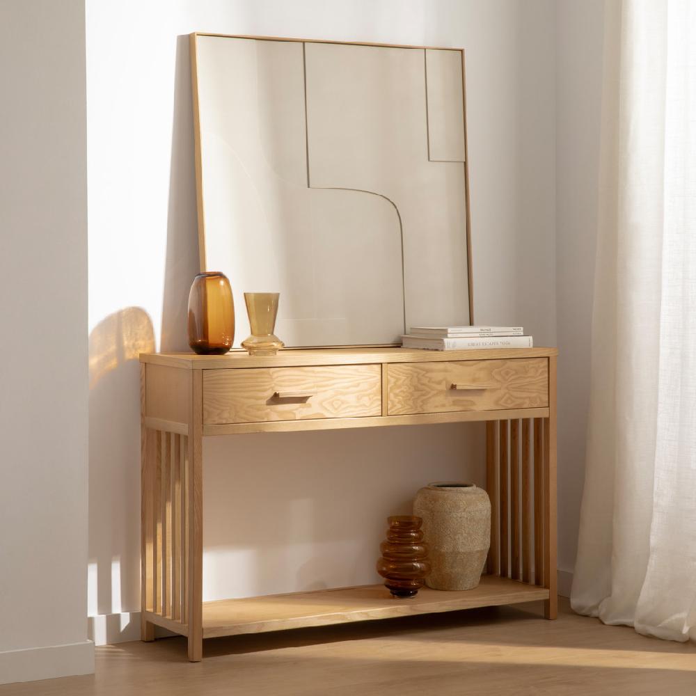 kenay home Consola roble 2 cajones