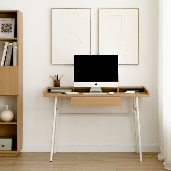 Kenay Home Escritorio Blanco 120