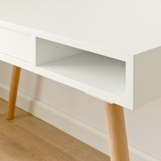 Kenay Home Escritorio Blanco Fresno