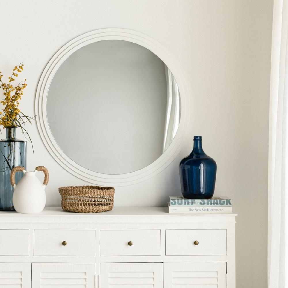 kenay home Espejo 80 cm blanco