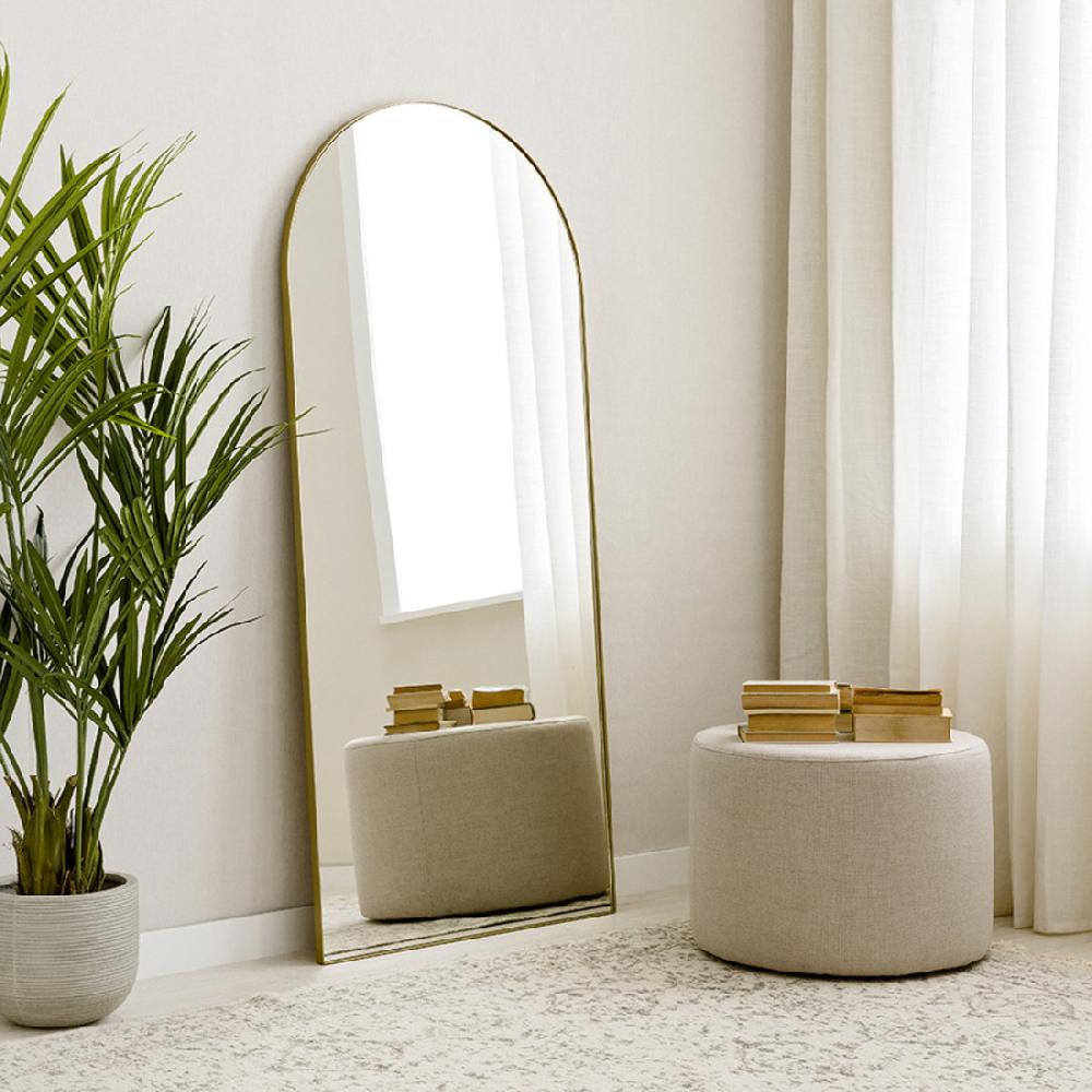 kenay home Espejo de pie dorado