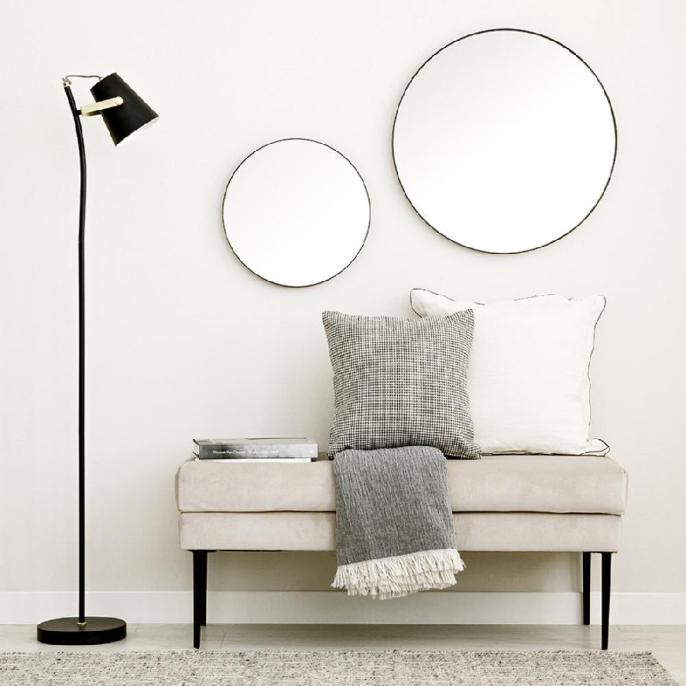 kenay home Espejo negro mediano