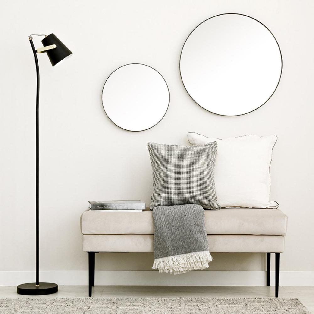 kenay home Espejo negro mediano