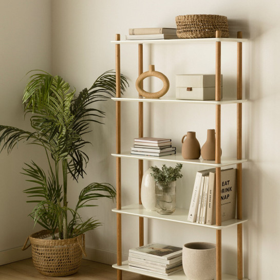 Kenay Home Estantería 149 Blanco-natural