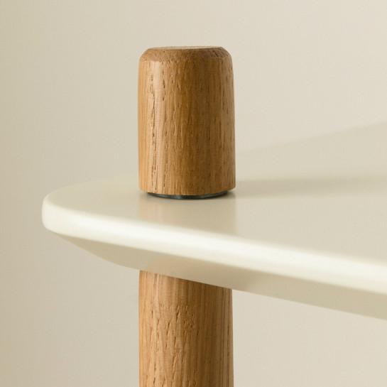 Kenay Home Estantería 149 Blanco-natural