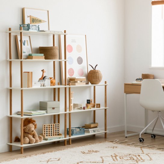 Kenay Home Estantería 149 Blanco-natural Infantil