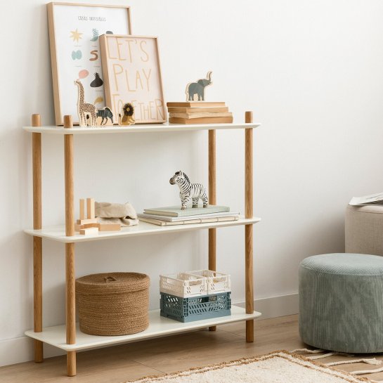 Kenay Home Estantería 82 Blanco-natural Infantil