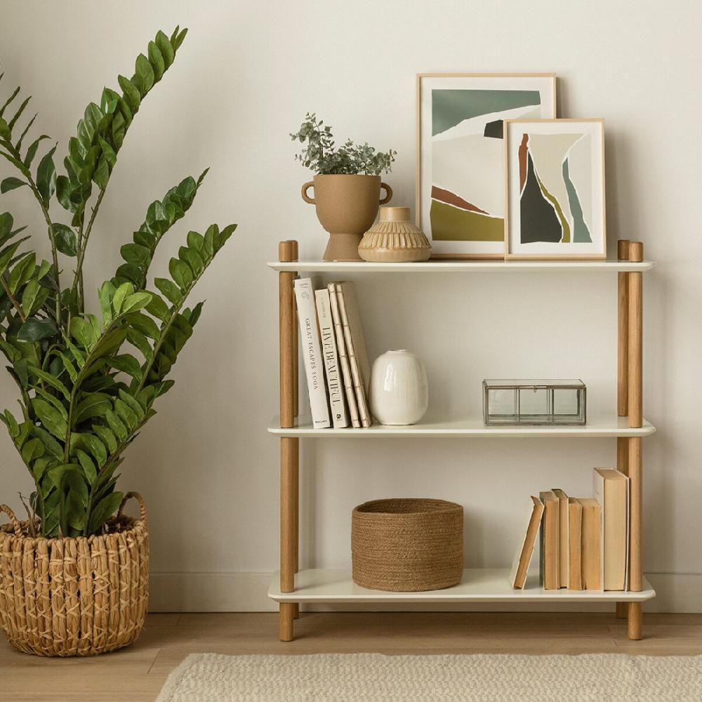 kenay home Estantería 82 blanco-natural