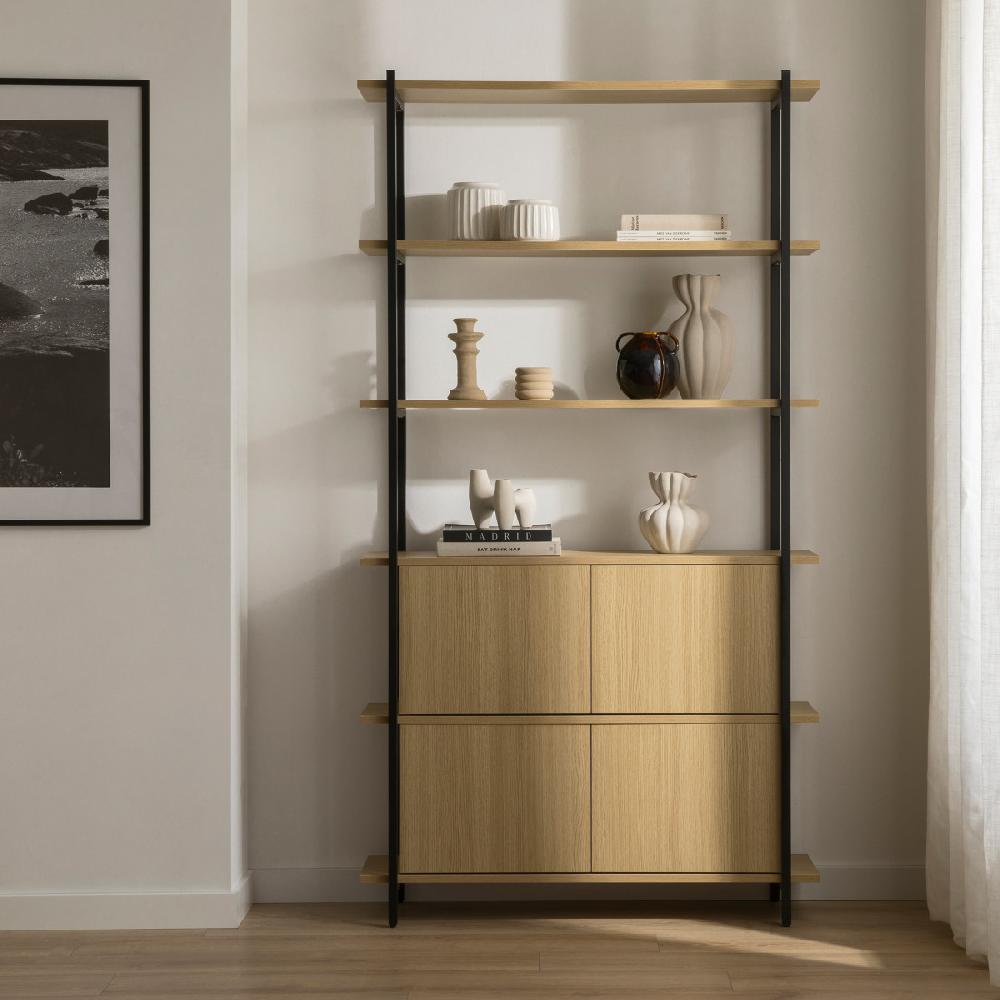 kenay home Estantería alta negra