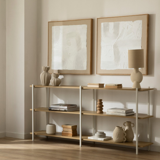 Kenay Home Estantería Baja Doble