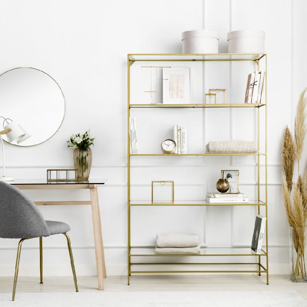 kenay home Estantería dorada