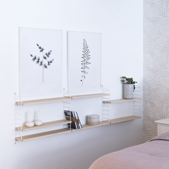 Kenay Home Estantería Fresno Blanco