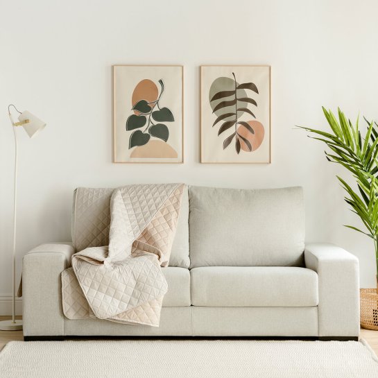 Kenay Home Funda 3 Plazas 160 Cm Marfil