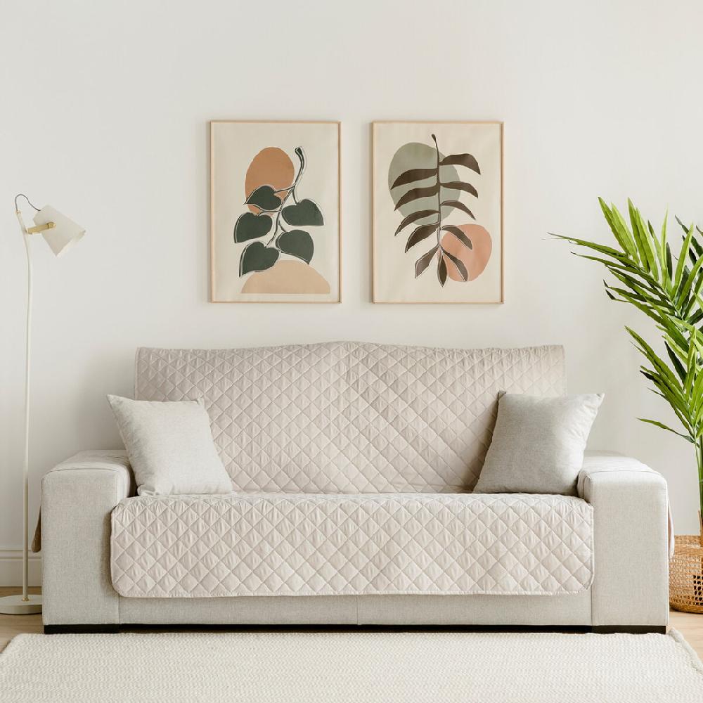 kenay home Funda 3 plazas 160 cm marfil
