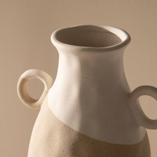 Kenay Home Jarrón Cerámica Beige