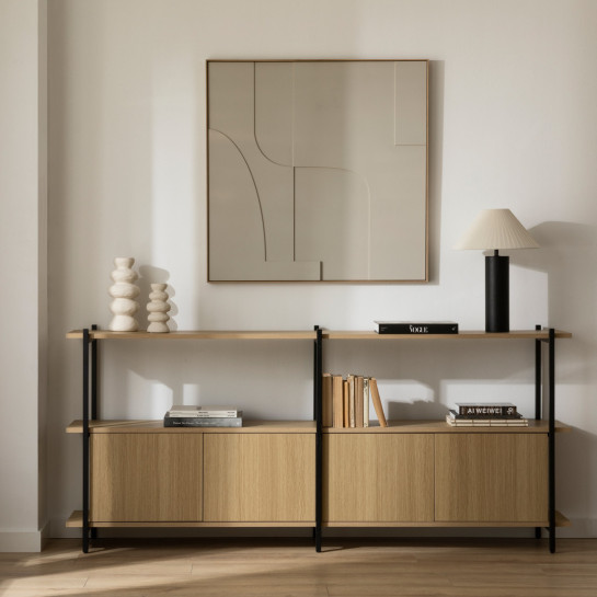 Kenay Home Jarrón Cerámica Blanco