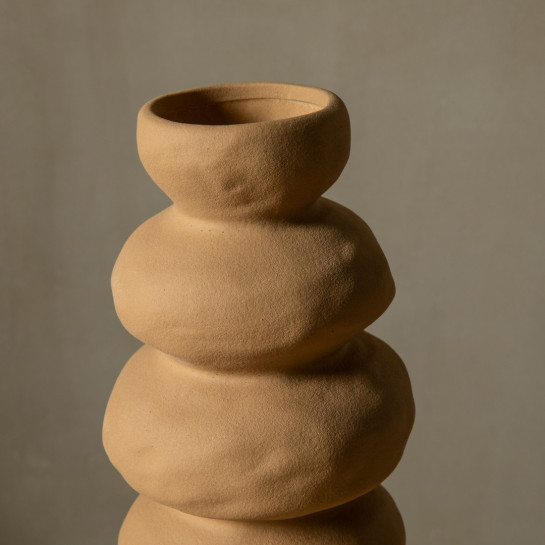 Kenay Home Jarrón Cerámica Marrón