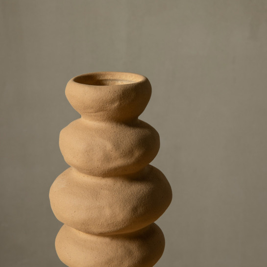 Kenay Home Jarrón Cerámica Marrón