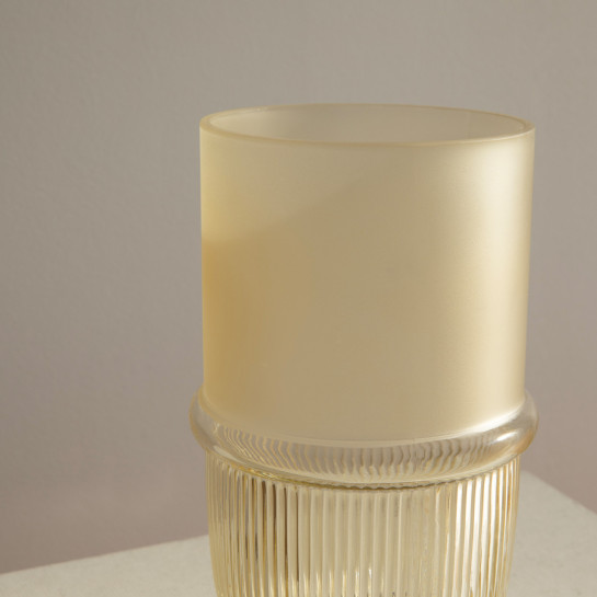 Kenay Home Jarrón Vidrio Blanco