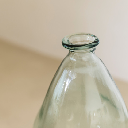 Kenay Home Jarrón Vidrio Transparente Mediano