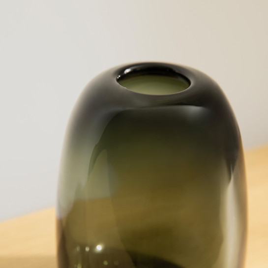 Kenay Home Jarrón Vidrio Verde