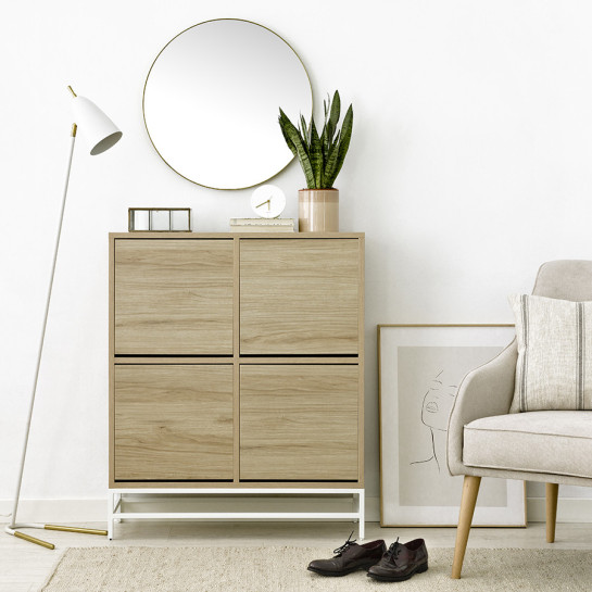 Kenay Home Lámpara De Pie Blanca