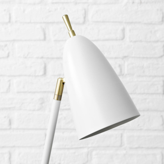 Kenay Home Lámpara De Pie Blanca