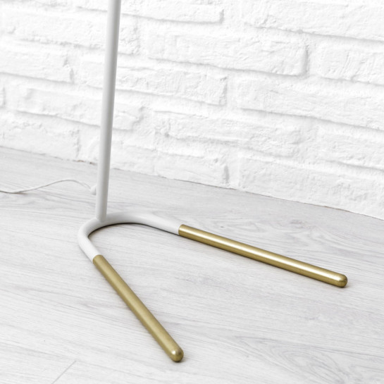 Kenay Home Lámpara De Pie Blanca