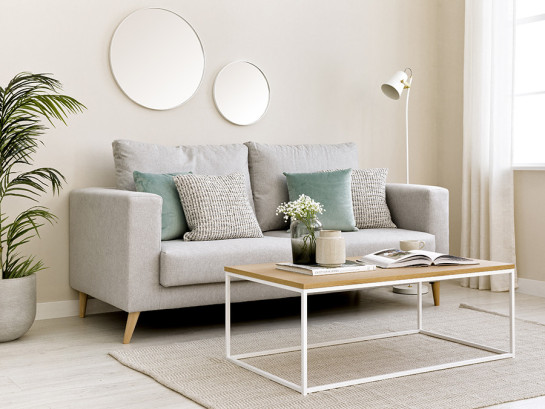 Kenay Home Lámpara De Pie Blanca