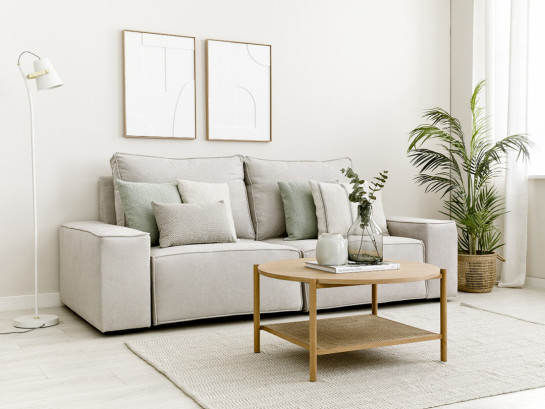 Kenay Home Lámpara De Pie Blanca