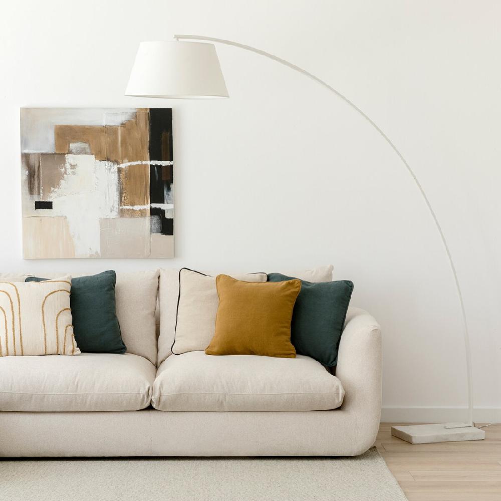 kenay home Lámpara de pie blanca