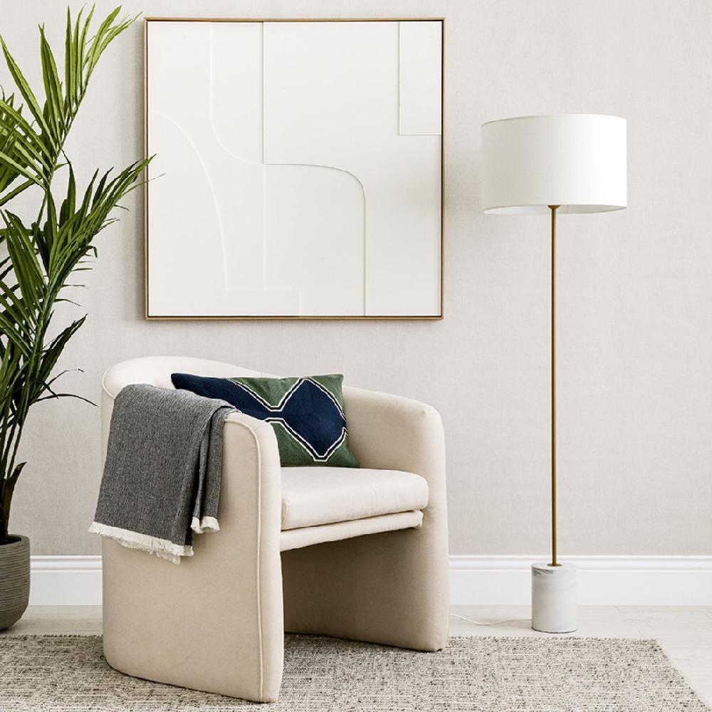 kenay home Lámpara de pie dorada