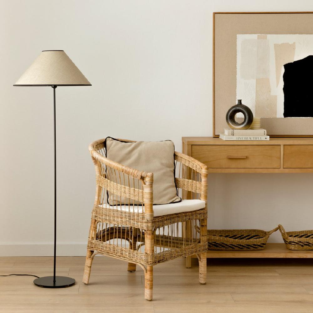 kenay home Lámpara de pie negra