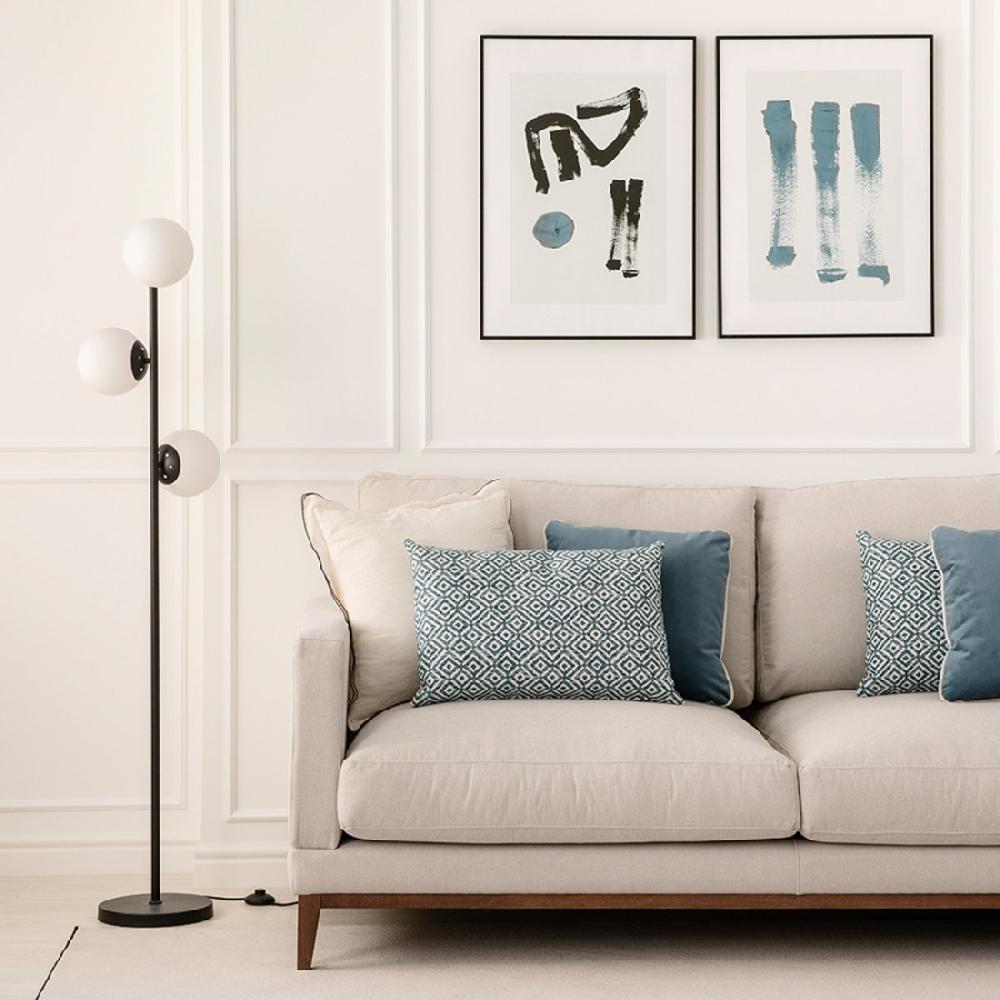 kenay home Lámpara de pie negra