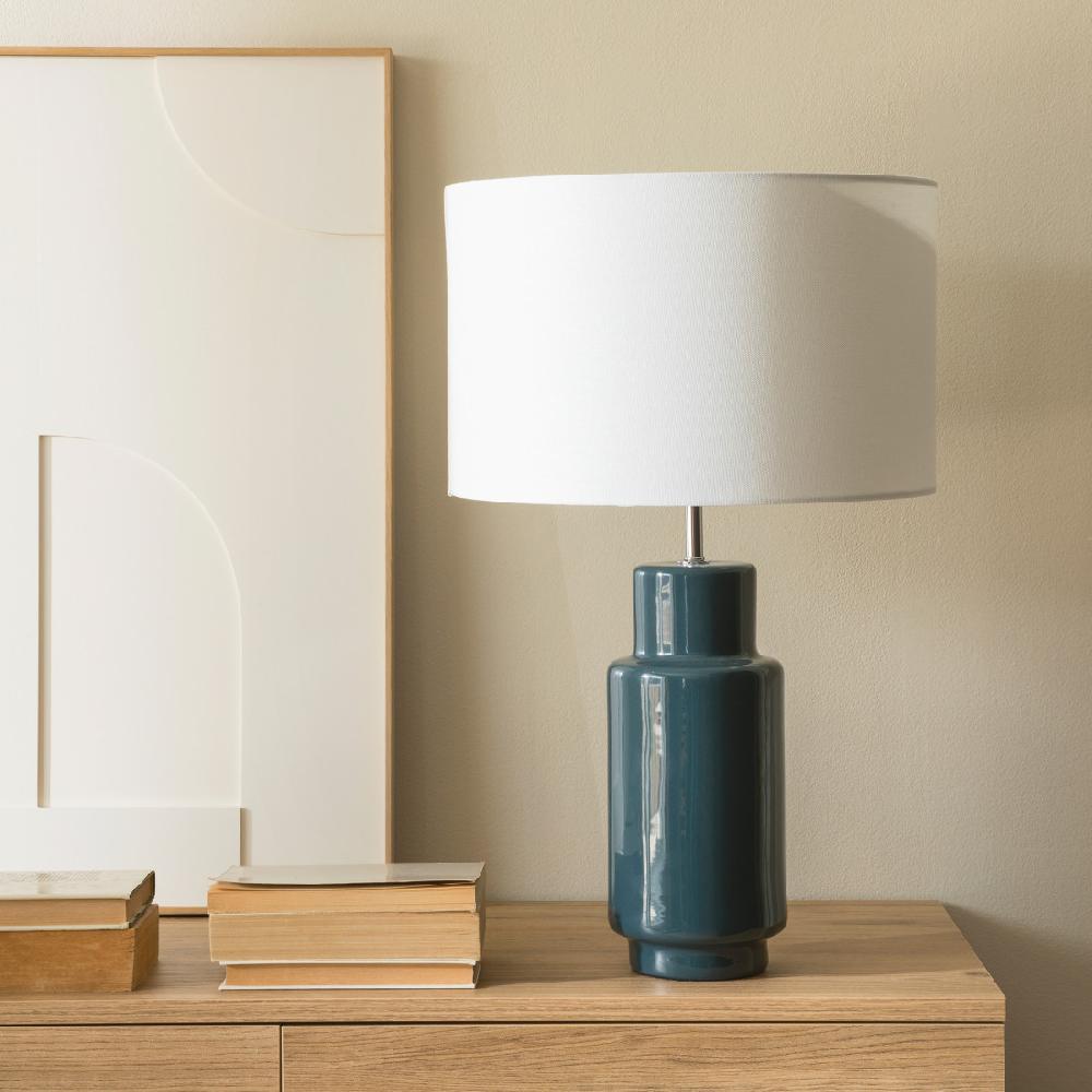 kenay home Lámpara de sobremesa azul