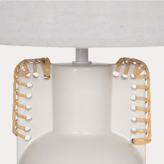 Kenay Home Lámpara De Sobremesa Beige