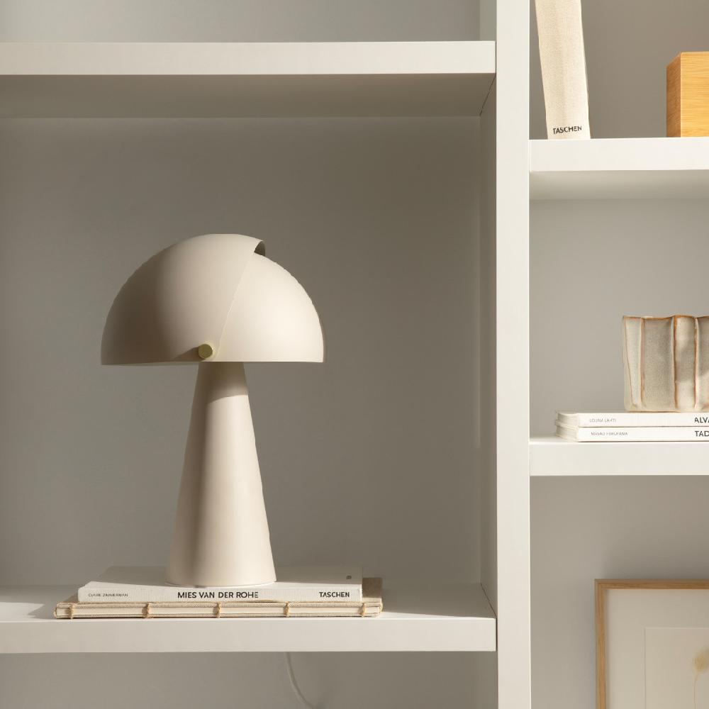 kenay home Lámpara de sobremesa beige