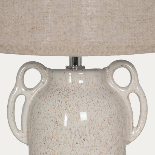 Kenay Home Lámpara De Sobremesa Beige Grande