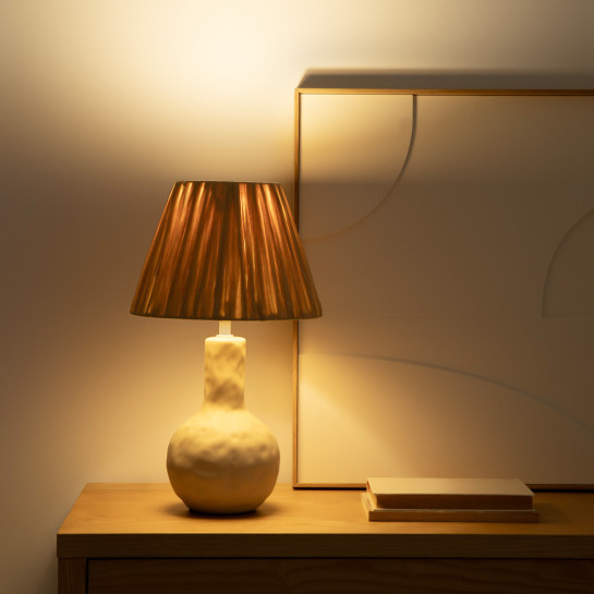 Kenay Home Lámpara De Sobremesa Beige Pequeña