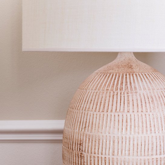 Kenay Home Lámpara De Sobremesa Blanca