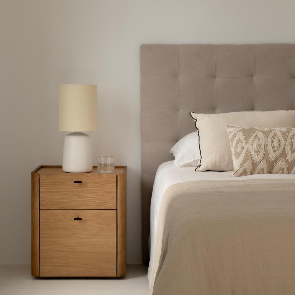 kenay home Lámpara de sobremesa blanca