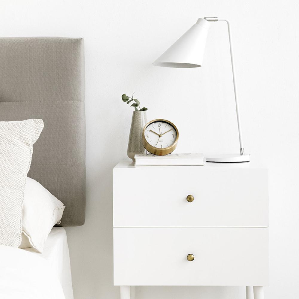 kenay home Lámpara de sobremesa blanca