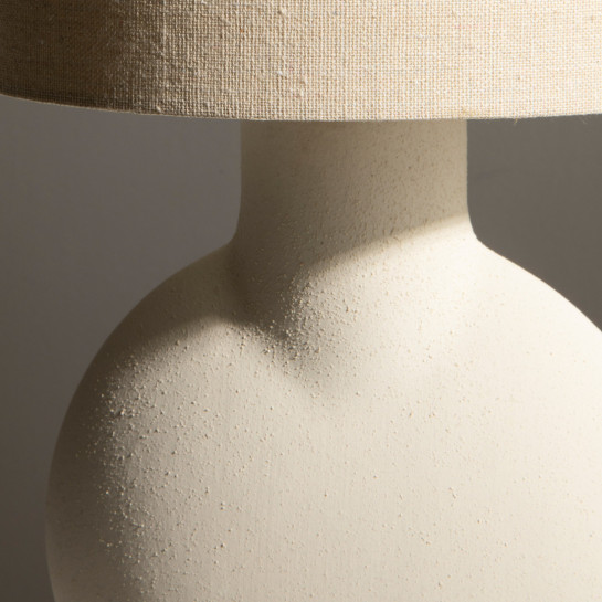 Kenay Home Lámpara De Sobremesa Blanca