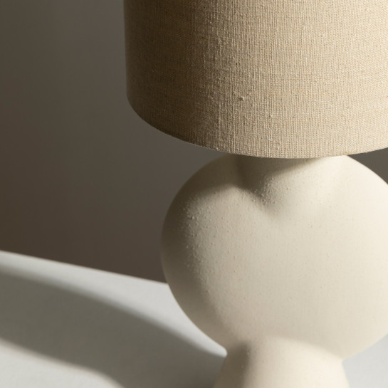 Kenay Home Lámpara De Sobremesa Blanca