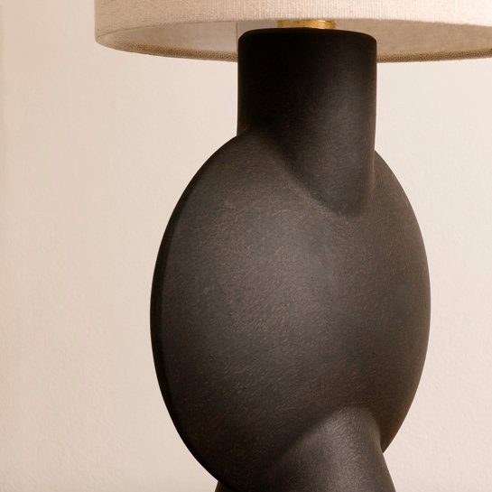 Kenay Home Lámpara De Sobremesa Marrón