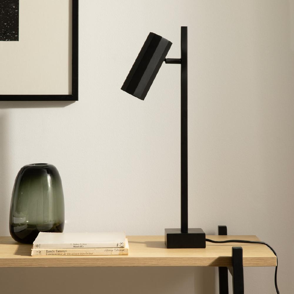 kenay home Lámpara de sobremesa negra