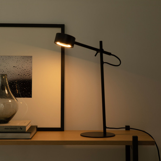 Kenay Home Lámpara De Sobremesa Negra